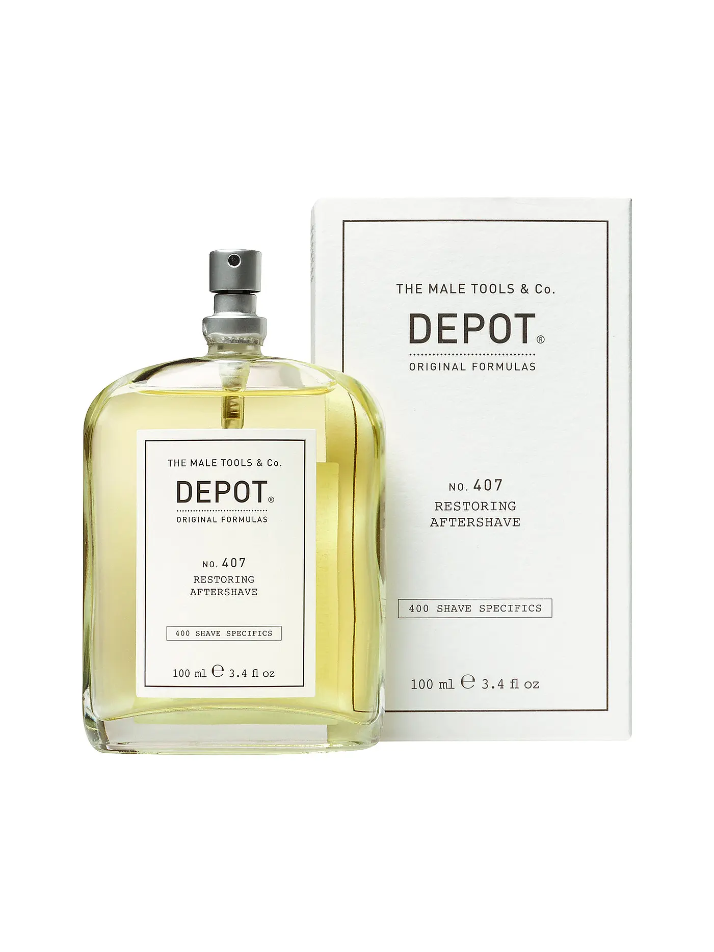 DEPOT | No.407 - RESTORING AFTERSHAVE 100ml | 